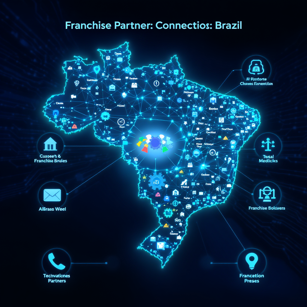 Rede de parceiros franqueados conectados por todo o Brasil com tecnologia digital e soluções de IA